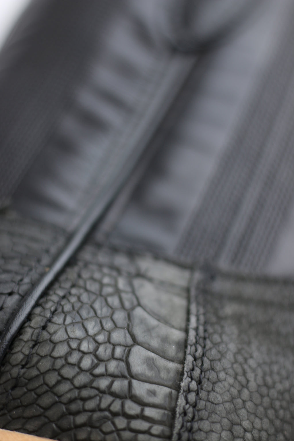 Chero's Premium Exotic Ostrich Leg Charcoal