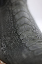 Chero's Premium Exotic Ostrich Leg Charcoal