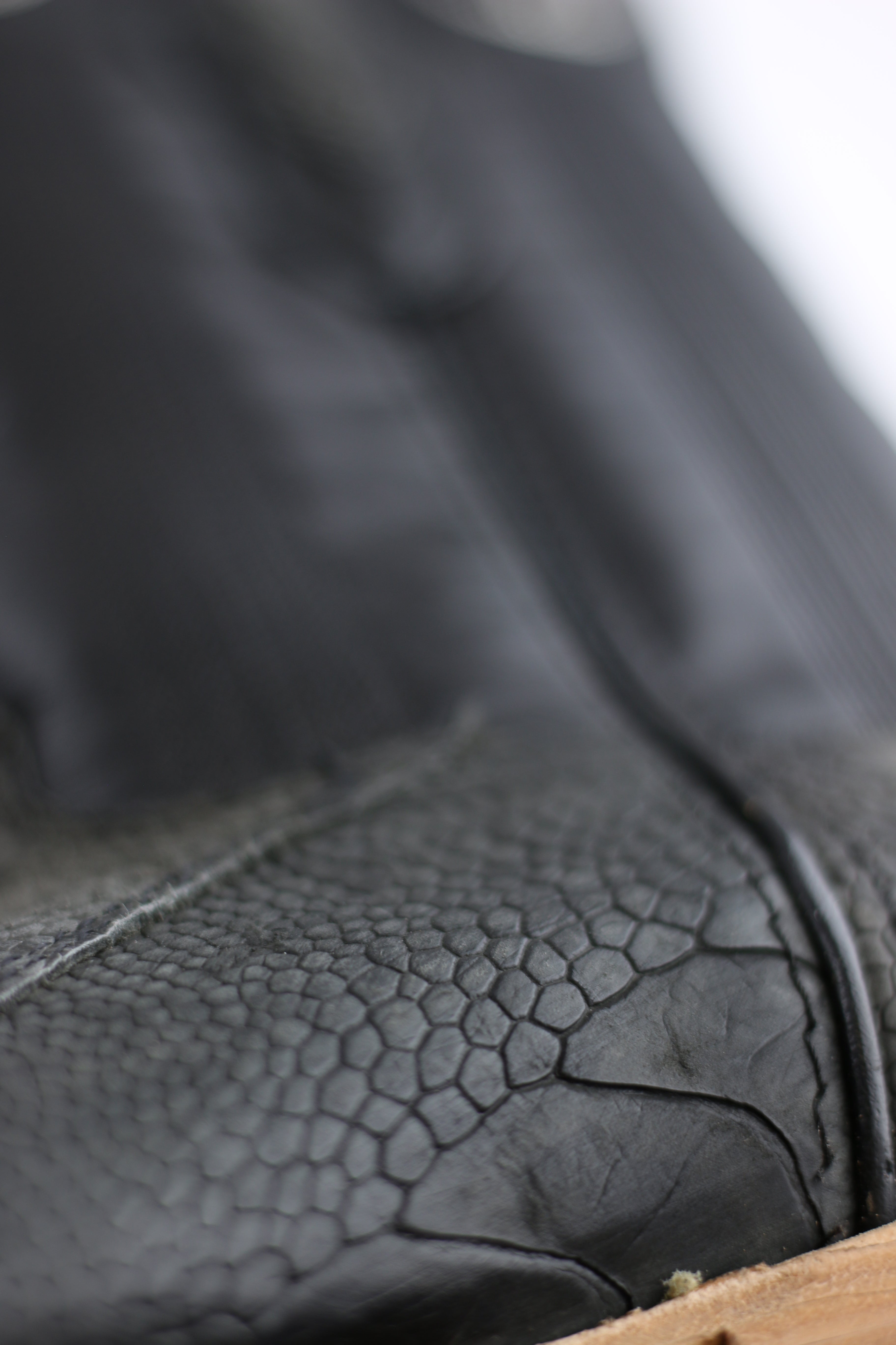 Chero's Premium Exotic Ostrich Leg Charcoal