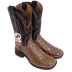 Chero's Premium Exotic Ostrich Cowboy Brown Work Sole
