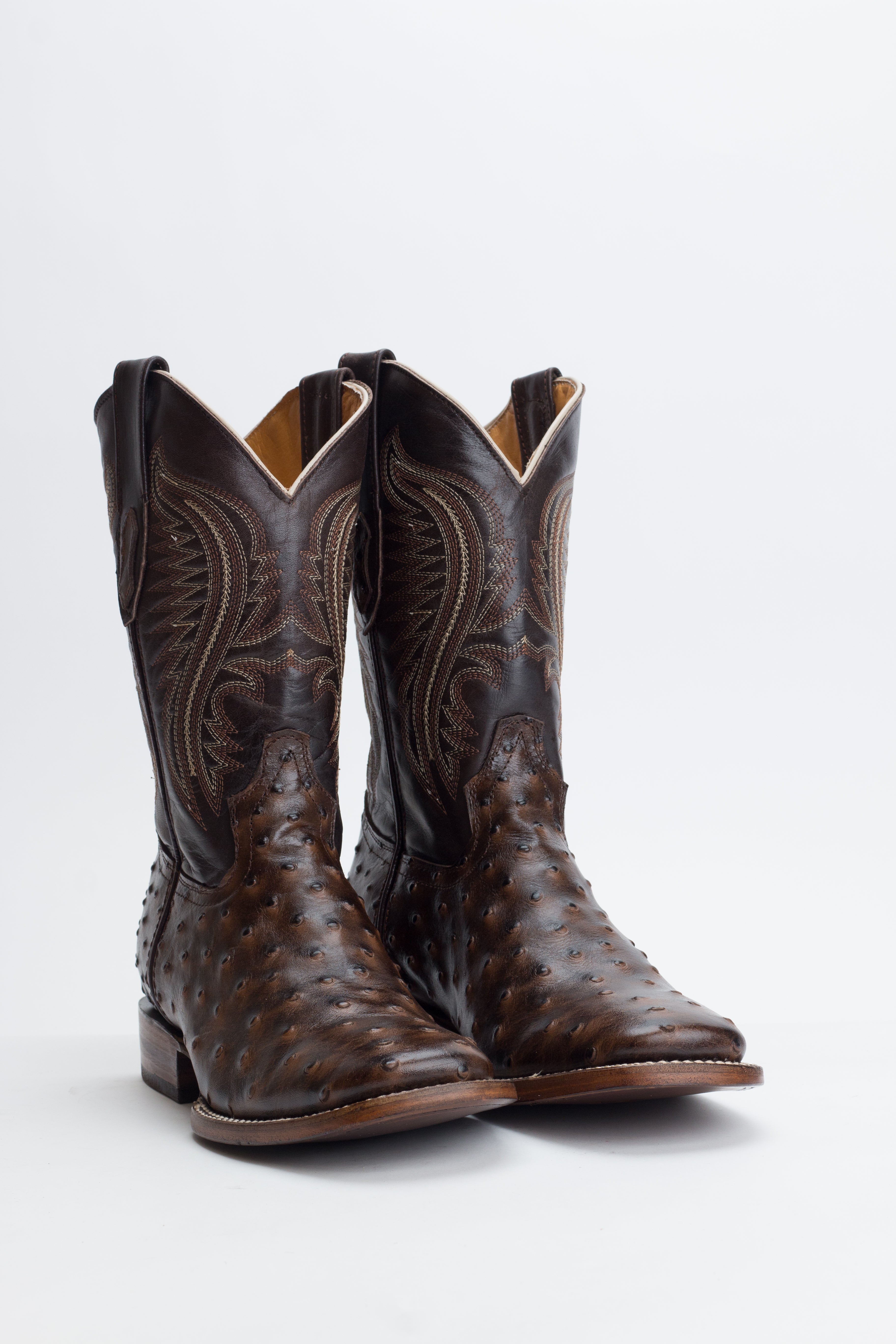 5 Ranch Faux Ostrich (Printed Cowhide) - Brown