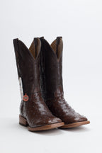 Chero's Premium Exotic Ostrich Cowboy Brown