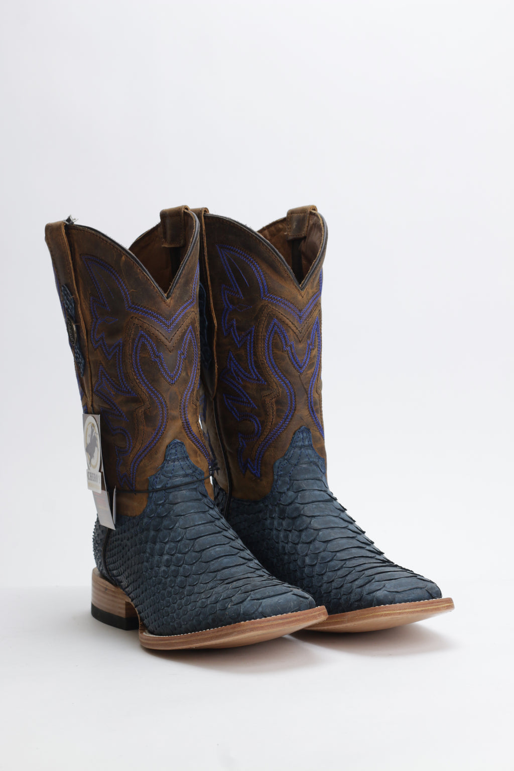 Chero's Premium Exotic Python Rustic Navy