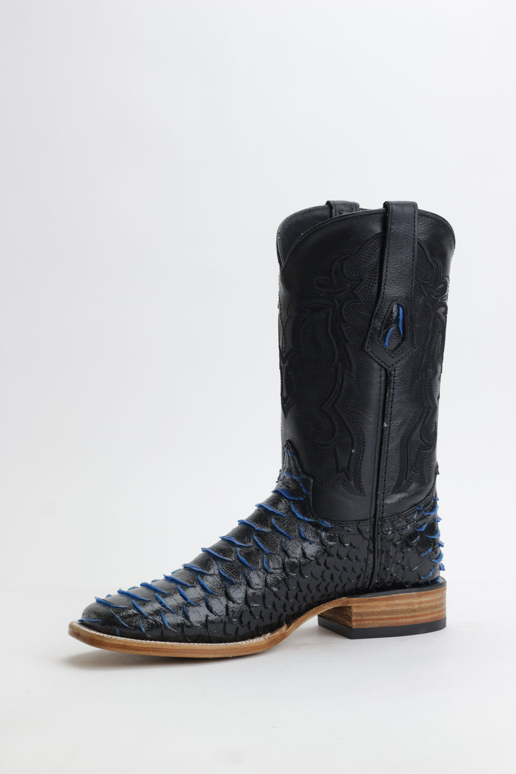 Ranchers Faux Jumbo Python - Black/Blue