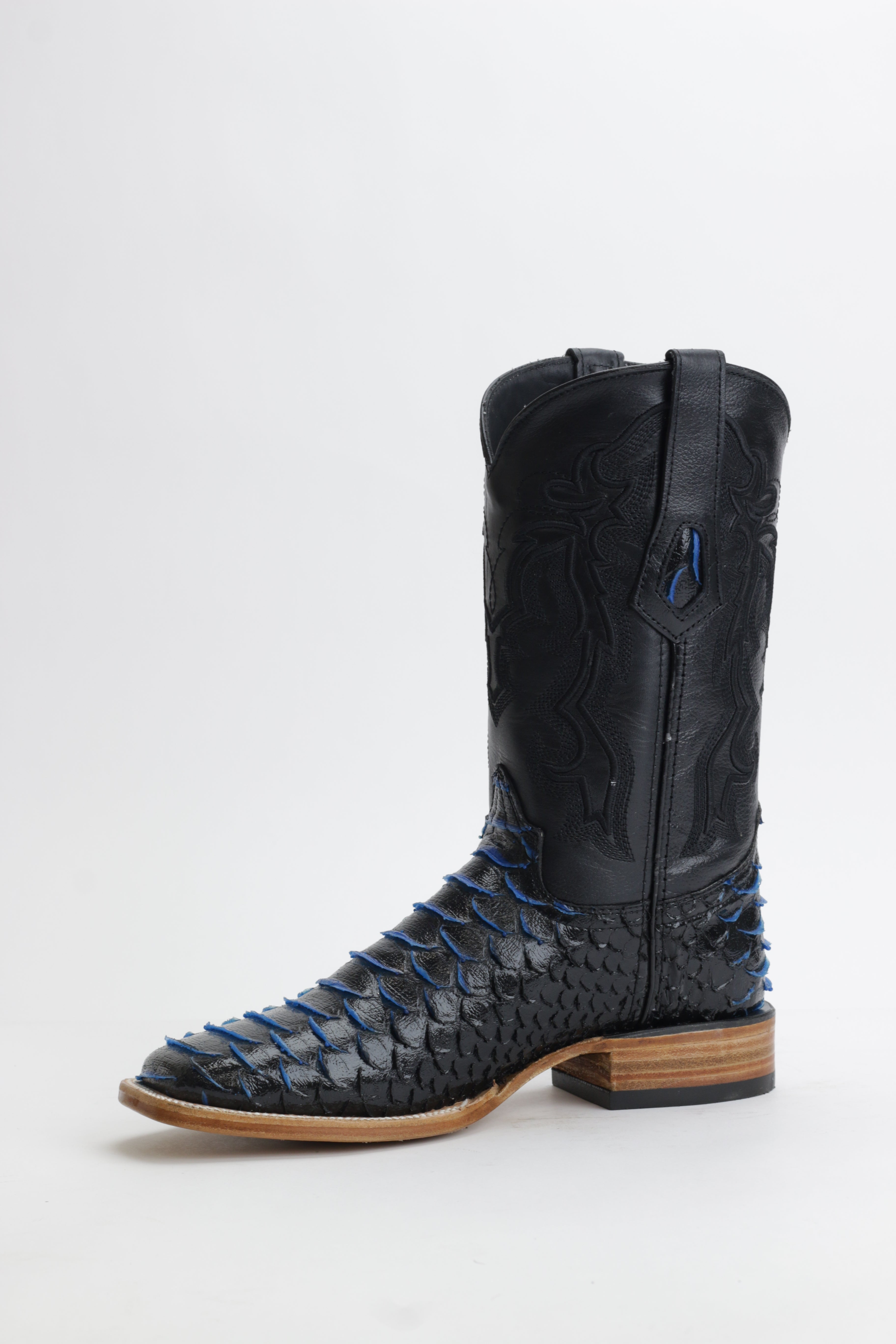 Ranchers Faux Jumbo Python - Black/Blue