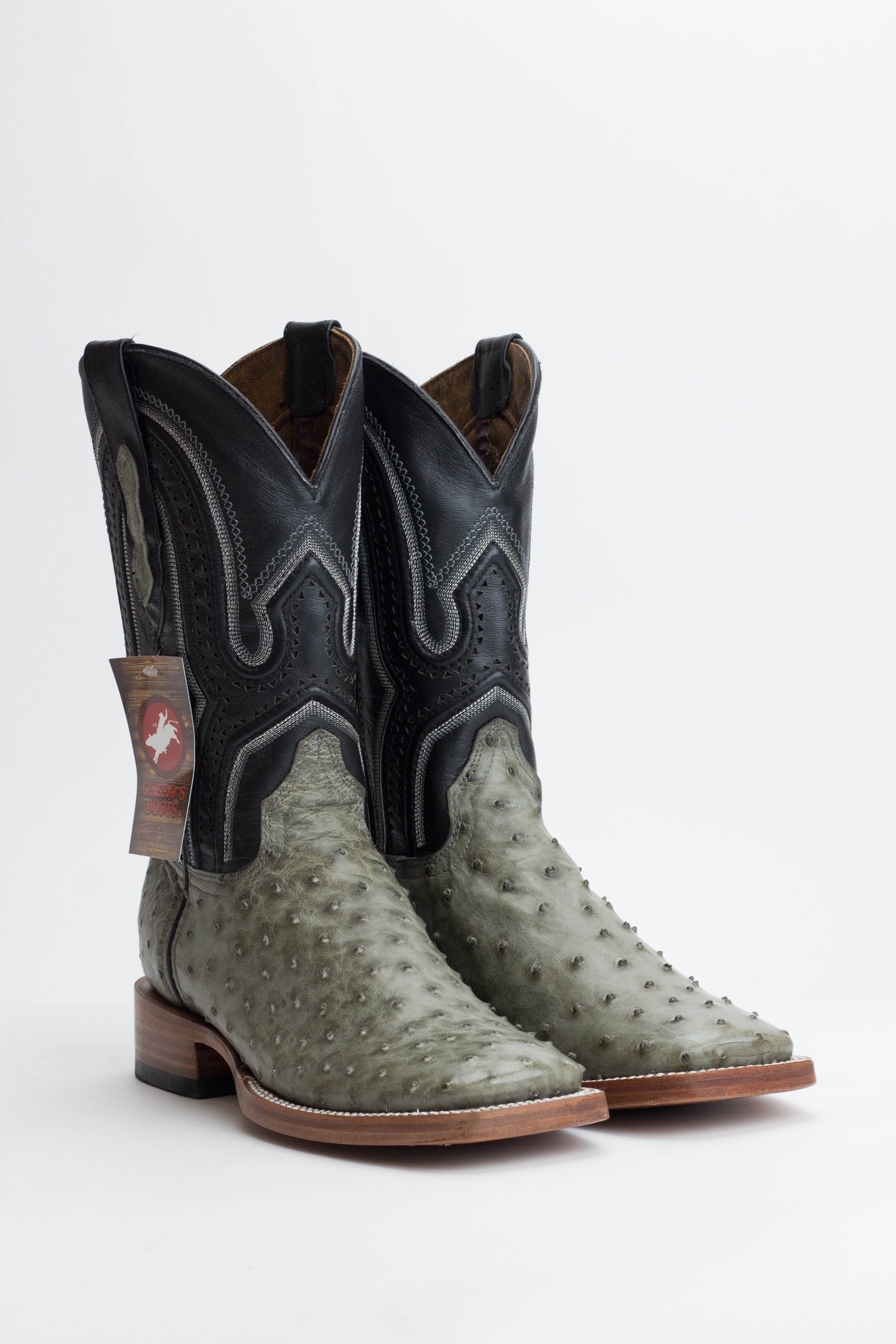 Chero's Premium Exotic Ostrich Mouse Gray