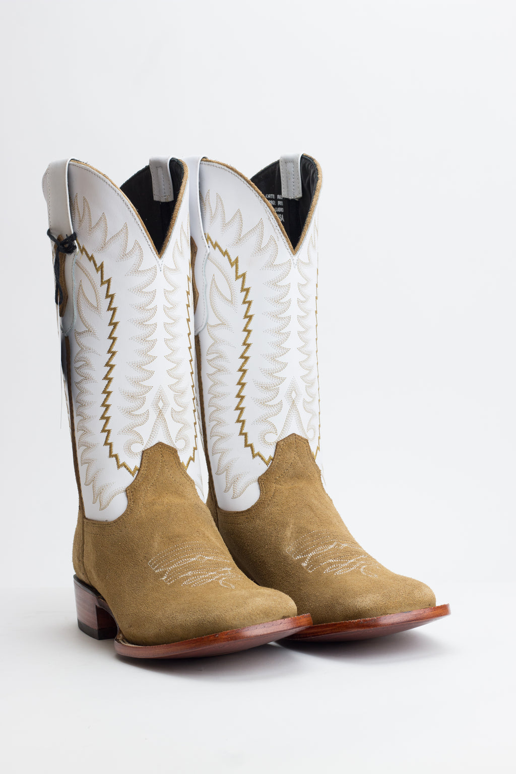 Chero's Roughout Honey Square Toe Boots