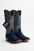 Chero's Roughout Deep Sea Blue Square Toe Boots