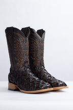 Chero's Faux Big Bass (Leather Print) - Gloss Brown