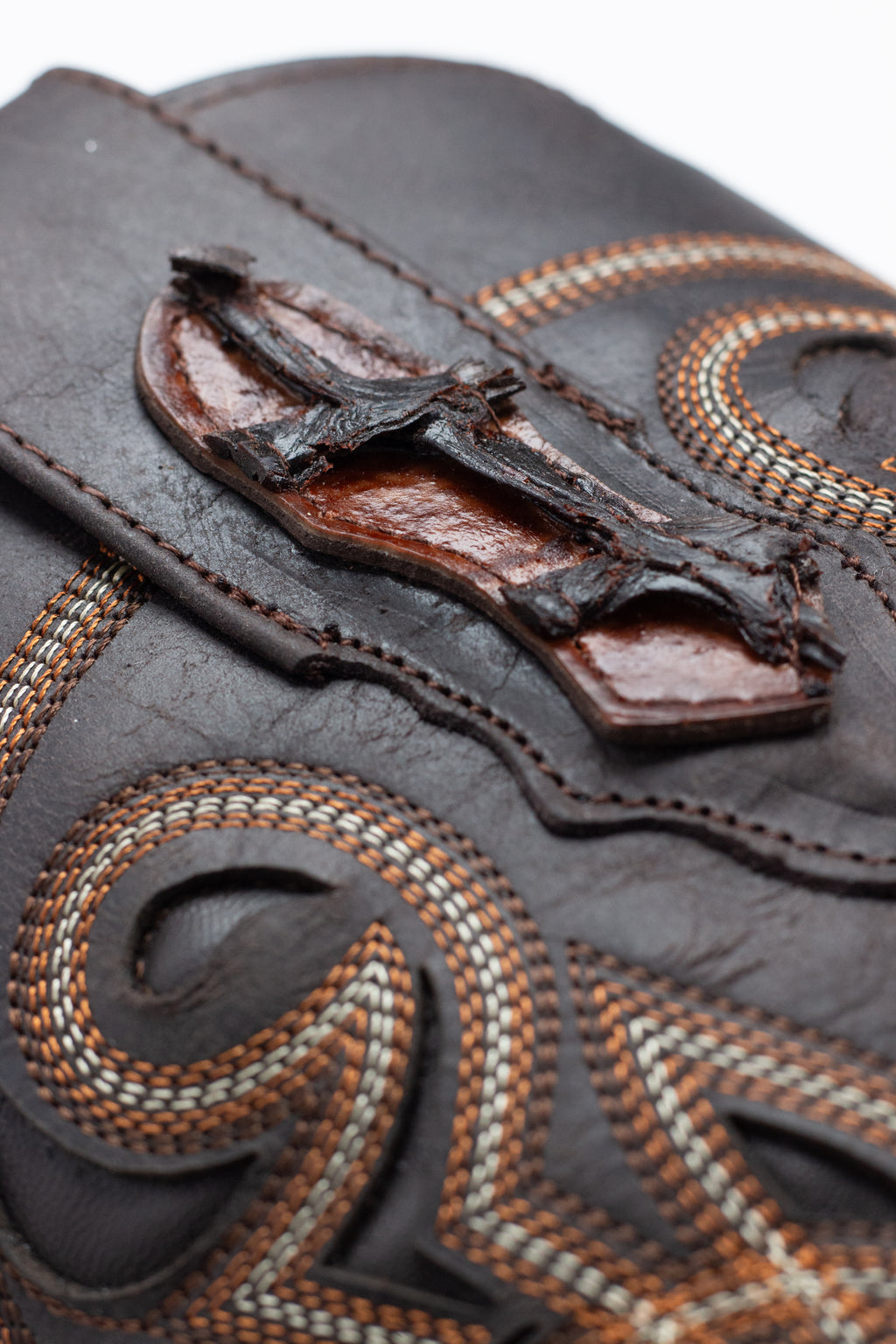 Chero's Faux Big Bass (Leather Print) - Gloss Cognac