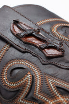 Chero's Faux Big Bass (Leather Print) - Gloss Cognac