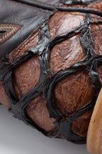Chero's Faux Big Bass (Leather Print) - Gloss Cognac