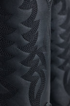 Chero's Faux Jumbo Snake (Leather Print) - Matte Black