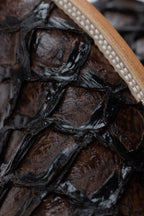 Chero's Faux Big Bass (Leather Print) - Gloss Brown