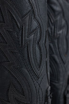 Chero's Faux Big Bass (Leather Print) - Matte Black