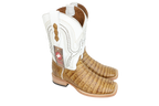 Chero's Premium Exotic Caiman Belly Antique Saddle