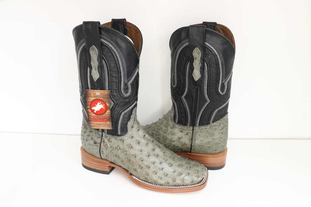 Chero's Premium Exotic Ostrich Mouse Gray