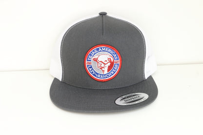 Lazy J Ranch Dark Grey & White Tejas Classic Five Panel Trucker Hat