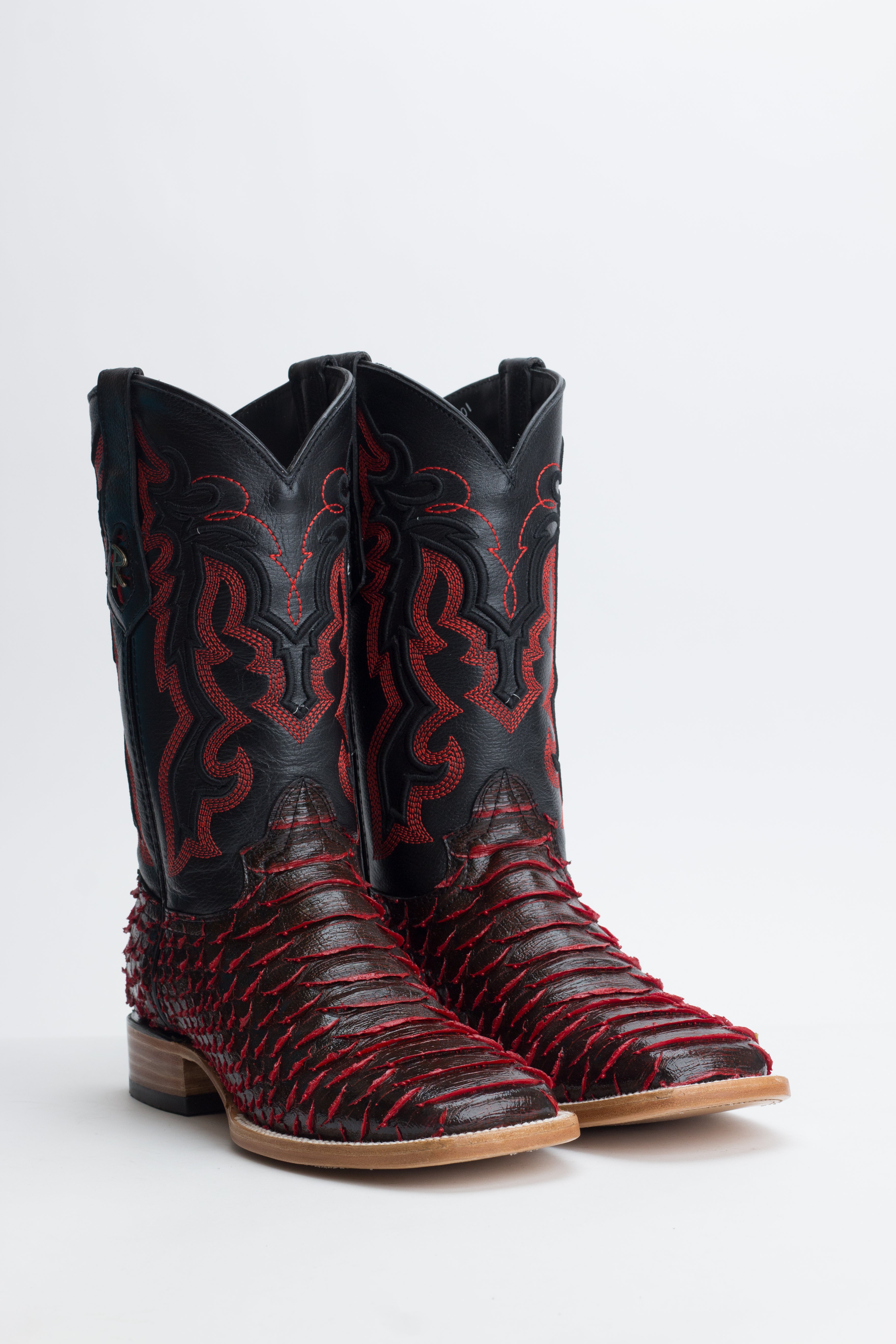 Ranchers Faux Jumbo Python - Black/Red – Chero's Boots