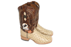 Chero's Premium Exotic Ostrich Vintage Sand